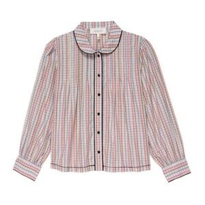 The Great River Banks Top- Pastel Plaid